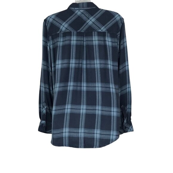 Rails Hunter Mint Stone Blue Plaid Button Down Shirt Size M - Picture 6 of 8